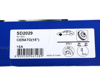 2 999 р. Диск тормозной KIA Cerato (04-) передний (1шт.) SANGSIN SANGSIN sd2029  с доставкой в г. Пермь. Увеличить фотографию 6