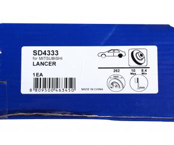 2 399 р. Диск тормозной MITSUBISHI Lancer (07-) задний (1шт.) SANGSIN SANGSIN sd4333  с доставкой в г. Пермь. Увеличить фотографию 6