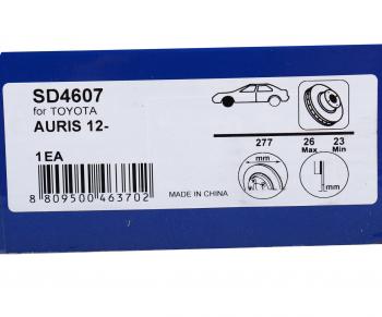 2 999 р. Диск тормозной TOYOTA Corolla (13-) передний вентилируемый (1шт.) SANGSIN SANGSIN sd4607  с доставкой в г. Пермь. Увеличить фотографию 5