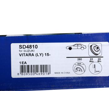 2 899 р. Диск тормозной SUZUKI Grand Vitara (15-) передний (1шт.) SANGSIN SANGSIN sd4810  с доставкой в г. Пермь. Увеличить фотографию 7
