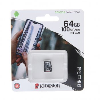 769 р. Карта памяти 64GB MicroSD class 10 KINGSTON KINGSTON sdcs264gbsp  с доставкой в г. Пермь. Увеличить фотографию 1