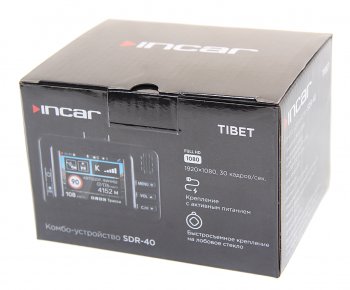 9 449 р. Видеорегистратор с радар-детектором GPS INCAR INCAR sdr-40 tibet  с доставкой в г. Пермь. Увеличить фотографию 4