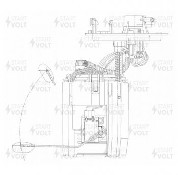 10 649 р. Насос топливный HYUNDAI Solaris KIA Rio (17-) STARTVOLT STARTVOLT sfm0817  с доставкой в г. Пермь. Увеличить фотографию 2