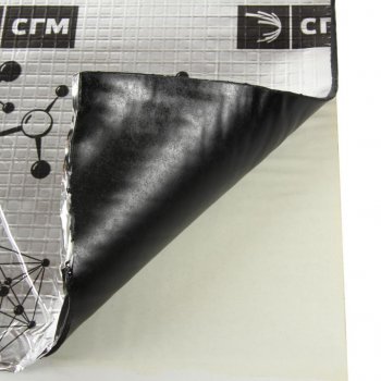 499 р. Шумоизоляция, вибропоглощение АлюМаст Base (М4Ф1) (0.5х0.7м) толщина 4мм Budget series SGM SGM sgm.bas.m4f1.05x070  с доставкой в г. Пермь. Увеличить фотографию 2