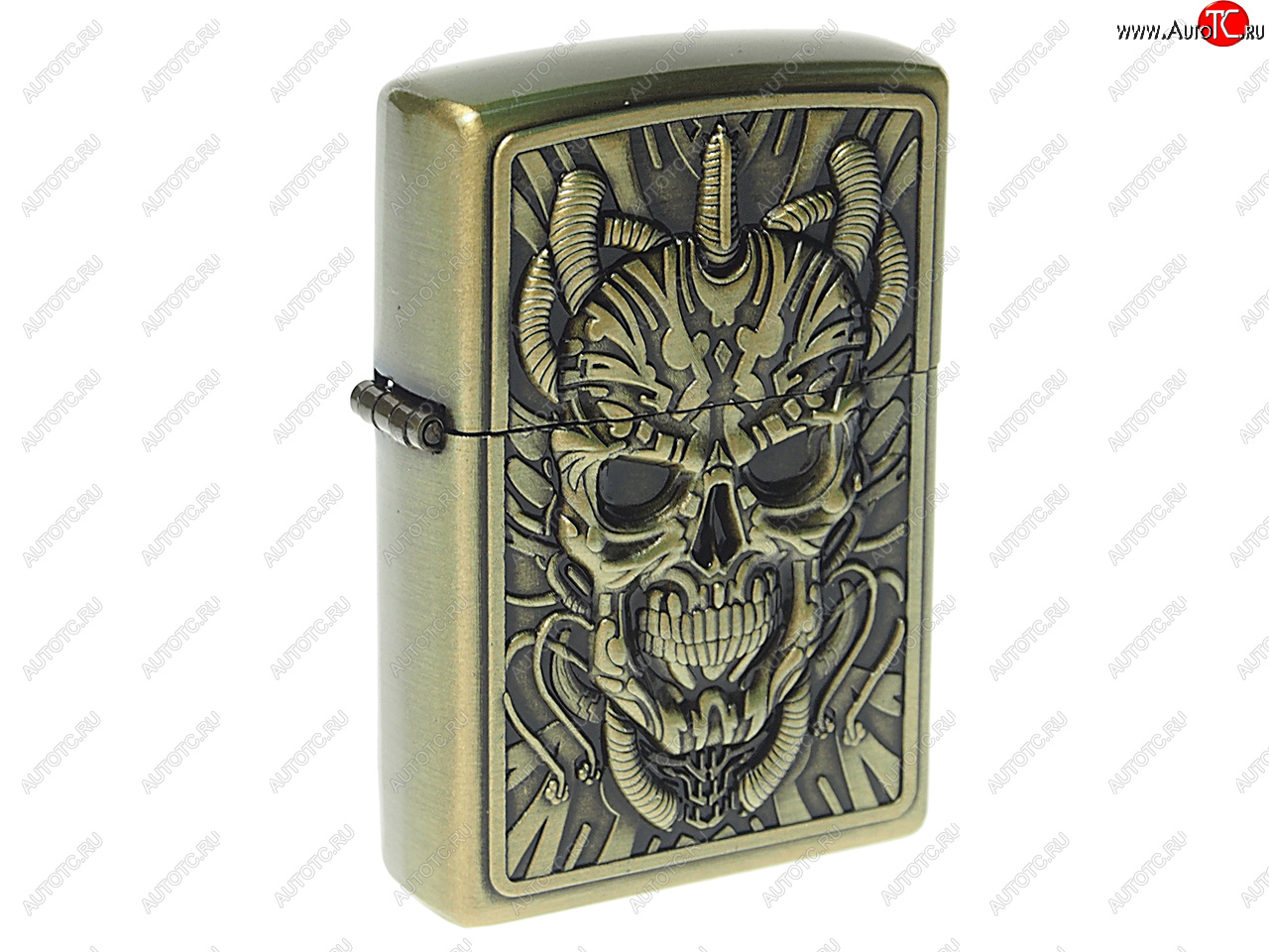 299 р. Зажигалка бензиновая JIANTAI NO NAME skull  с доставкой в г. Пермь