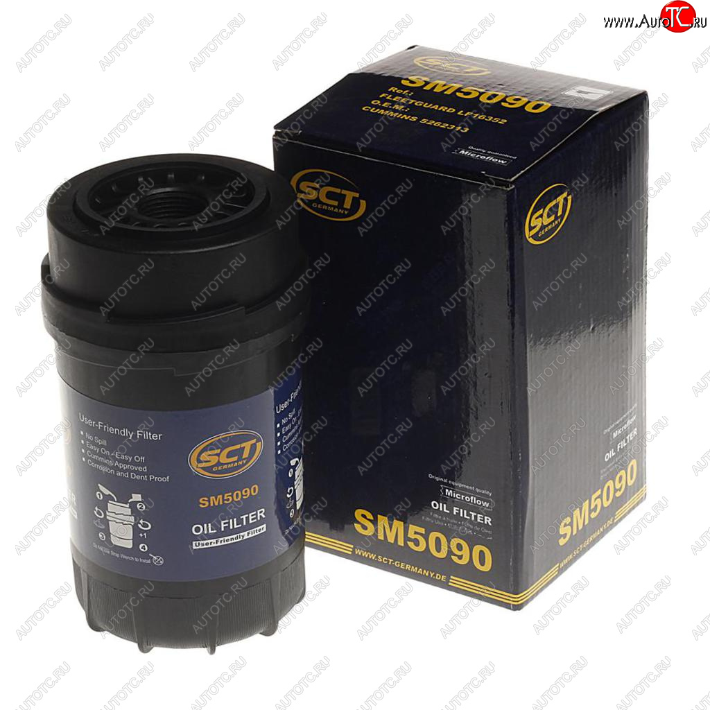 1 679 р. Фильтр масляный ГАЗ-3309,3310 (дв.CUMMINS ISF 3.8 D-245.7) SCT MANNOL MANNOL sm 5090  с доставкой в г. Пермь