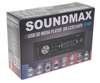 2 399 р. Магнитола автомобильная 1DIN 24V SOUNDMAX SOUNDMAX sm-ccr3184fb  с доставкой в г. Пермь. Увеличить фотографию 4
