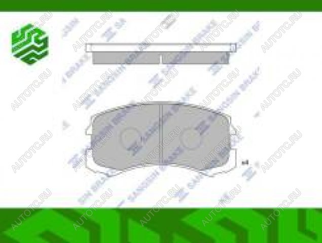 1 379 р. Колодки тормозные передние (4шт.) SANGSIN Mitsubishi Lancer 10 CY седан дорестайлинг (2007-2010)  с доставкой в г. Пермь