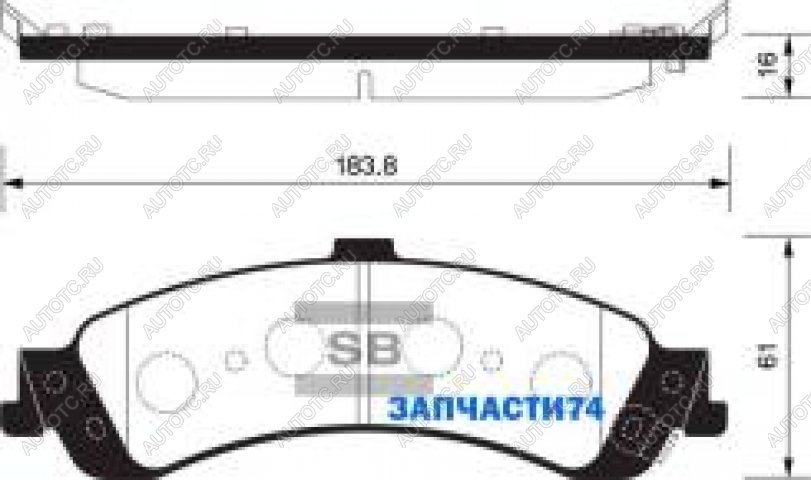1 699 р. Колодки тормозные задние барабанные (4шт.) SANGSIN Chevrolet Tahoe GMT T1XX   (2019-2022)  с доставкой в г. Пермь