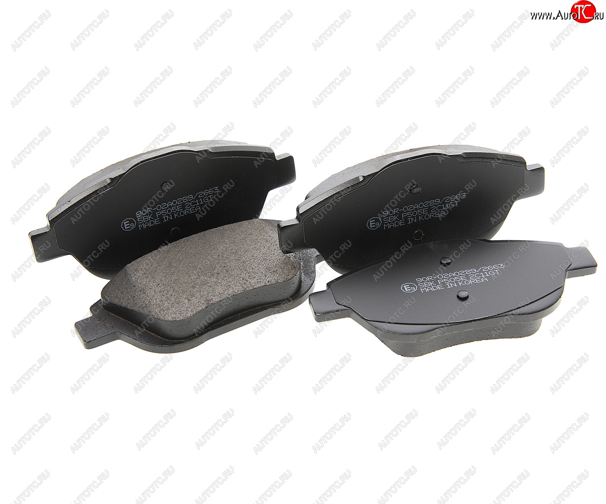 2 159 р. Колодки тормозные передние (4шт.) SANGSIN CITROEN C3 дорестайлинг (2009-2015)  с доставкой в г. Пермь