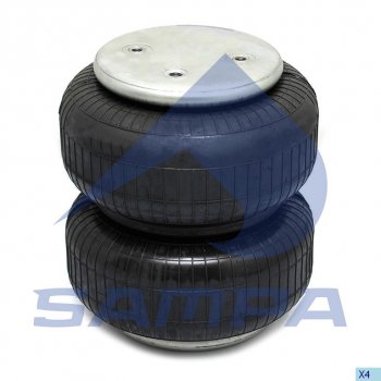 3 899 р. Пневморессора SAF (две секции) (2 шп. M10,1 отв. штуц. М12х1.5) SAMPA SAMPA sp55225-2p06  с доставкой в г. Пермь. Увеличить фотографию 1