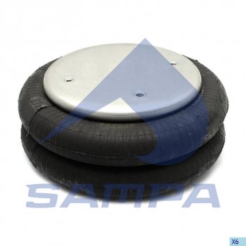 4 899 р. Пневморессора BPW (двухсекционная) SAMPA SAMPA sp55300-2p22  с доставкой в г. Пермь. Увеличить фотографию 1