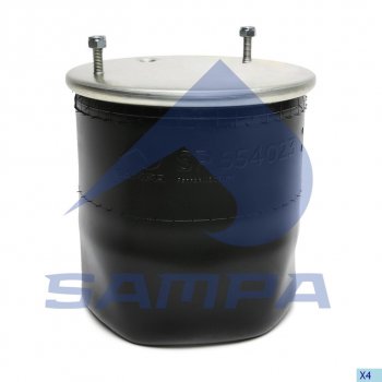3 999 р. Пневморессора SAF ROR (без стакана) (2 шп. М12,1 отв. М22х1.5мм) SAMPA SAMPA sp554023  с доставкой в г. Пермь. Увеличить фотографию 1