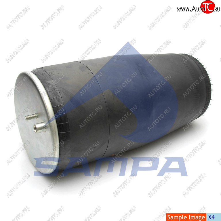 4 399 р. Пневморессора MAN TGA моста подвесного без стакана (1шп.+1возд.шт.) SAMPA SAMPA sp554705  с доставкой в г. Пермь