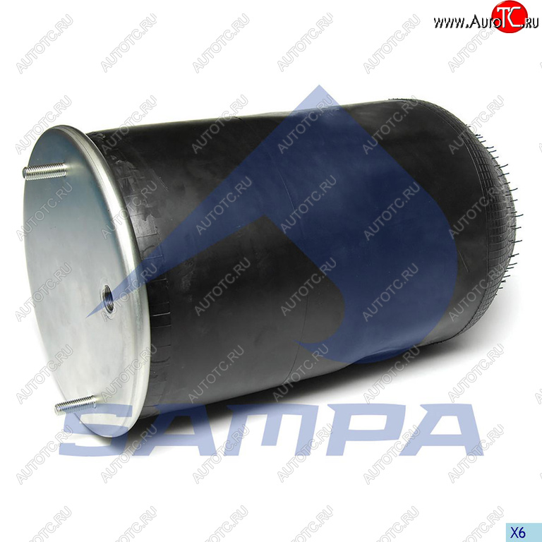 3 499 р. Пневморессора SAF (без стакана) (2 шп. M12 смещены,1отв. M22) SAMPA SAMPA sp554810-05  с доставкой в г. Пермь