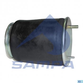 5 699 р. Пневморессора BPW (металлический стакан) (1 шп. M12,1 отв. M18х1.5мм) SAMPA SAMPA sp554941-k  с доставкой в г. Пермь. Увеличить фотографию 1