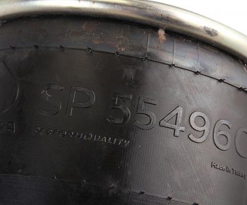 3 399 р. Пневморессора BPW (без стакана) (1шп.M12, 1шп-штуц.M12M20мм,низ шп.M16) SAMPA SAMPA sp554960  с доставкой в г. Пермь. Увеличить фотографию 3
