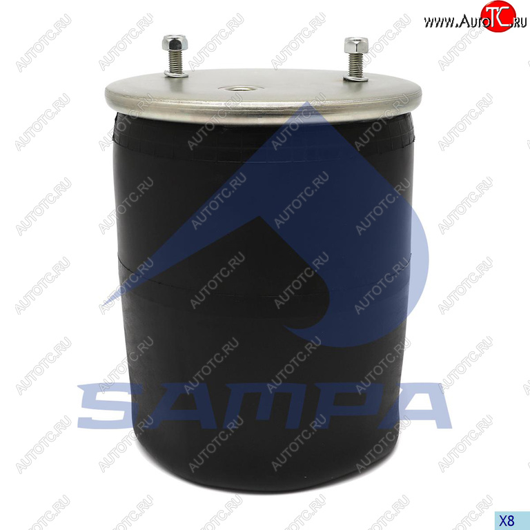4 299 р. Пневморессора BPW (без стакана) (2шп.M12 по центру,1отв.M22х1.5мм) SAMPA SAMPA sp554962  с доставкой в г. Пермь