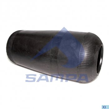 2 299 р. Пневморессора VOLVO (чулок) (492х240мм,отв. 130.8х130.8мм) SAMPA SAMPA sp55713  с доставкой в г. Пермь. Увеличить фотографию 1