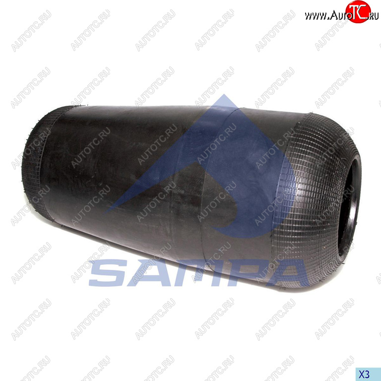 2 299 р. Пневморессора VOLVO (чулок) (492х240мм,отв. 130.8х130.8мм) SAMPA SAMPA sp55713  с доставкой в г. Пермь