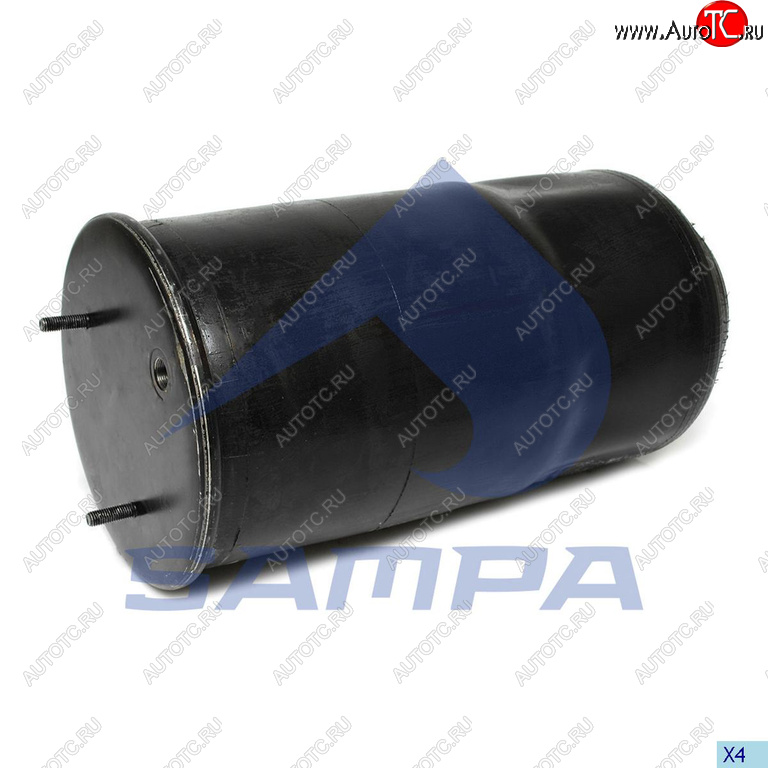 4 399 р. Пневморессора SCHMITZ (без стакана) (2 шп., 1 отв. штуц.) SAMPA SAMPA sp559285-01  с доставкой в г. Пермь