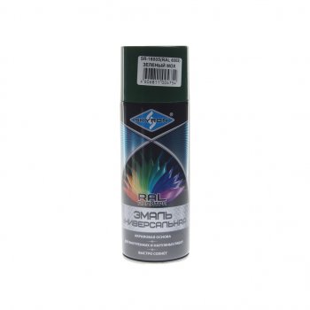 299 р. Краска зеленый мох аэрозоль 520мл RAL 6005 акриловая SKYRON SKYRON sr-16005  с доставкой в г. Пермь. Увеличить фотографию 1