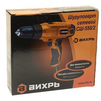 3 189 р. Шуруповерт сетевой 550Вт 34Нм 0-1800обмин. ВИХРЬ ВИХРЬ сш-5502  с доставкой в г. Пермь. Увеличить фотографию 3