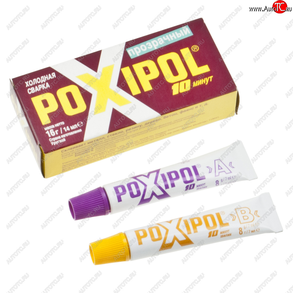 329 р. Клей эпоксидный двухкомпонентный прозрачный 14мл POXIPOL POXIPOL st02079  с доставкой в г. Пермь