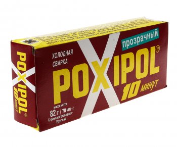 969 р. Клей эпоксидный двухкомпонентный прозрачный 70мл POXIPOL POXIPOL st02080  с доставкой в г. Пермь. Увеличить фотографию 2