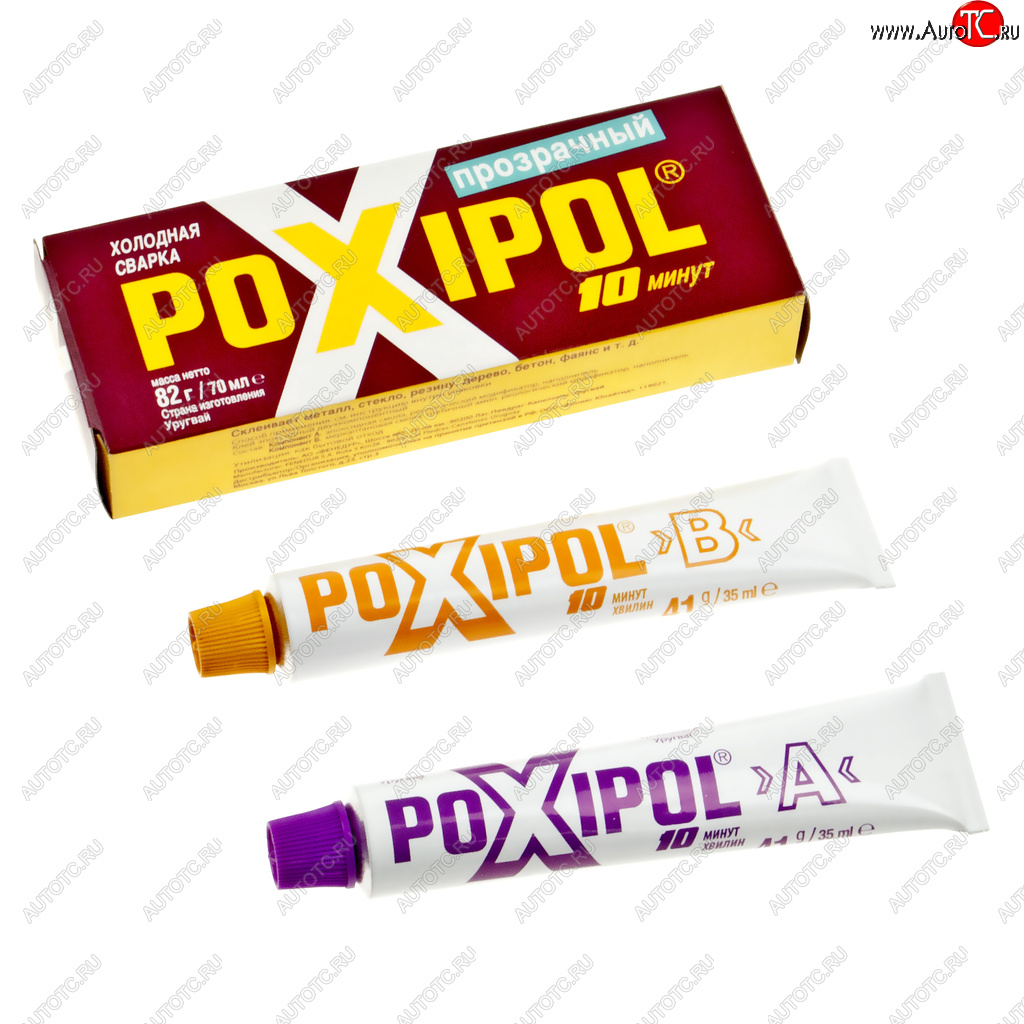 969 р. Клей эпоксидный двухкомпонентный прозрачный 70мл POXIPOL POXIPOL st02080  с доставкой в г. Пермь