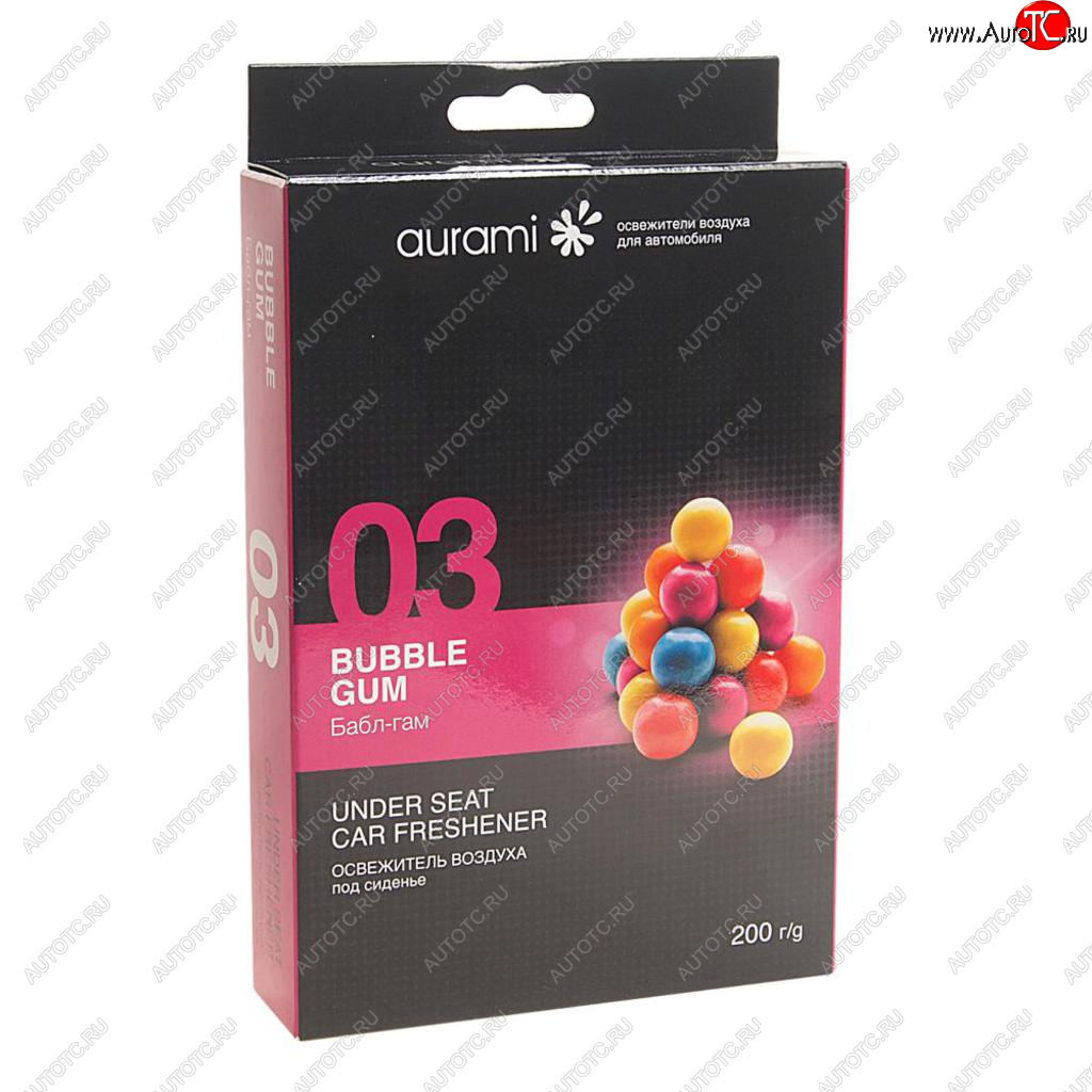 278 р. Ароматизатор под сиденье гелевый (bubble gum) AURAMI AURAMI std-03  с доставкой в г. Пермь