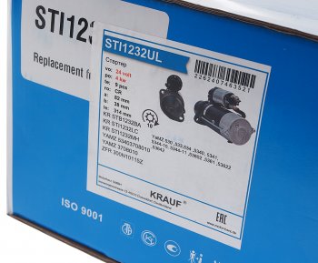 16 799 р. Стартер ЯМЗ-534,536 24В z=10 4.0кВт KRAUF KRAUF sti1232ul  с доставкой в г. Пермь. Увеличить фотографию 4