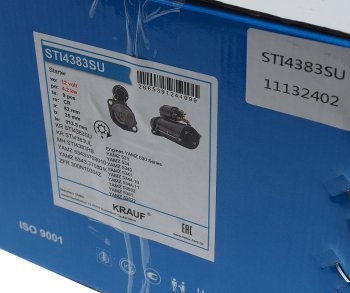 22 449 р. Стартер ЯМЗ-534 Газон Next 12В z=9 4.2кВт AZF 4383 KRAUF KRAUF sti4383su  с доставкой в г. Пермь. Увеличить фотографию 5