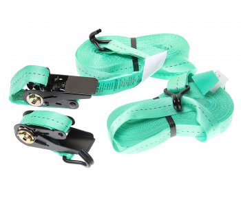 899 р. Стяжка крепления груза 1т 10м-25мм с храповиком комплект 2шт. HITCH HITCH sz067693  с доставкой в г. Пермь. Увеличить фотографию 1