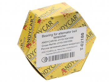 759 р. Ролик натяжной ВАЗ-2110,2170 привода компрессора ANDYCAR ANDYCAR t-02180  с доставкой в г. Пермь. Увеличить фотографию 3