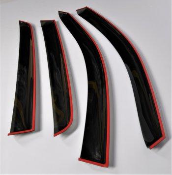 Комплект дефлекторов окон COBRA TUNING Toyota RAV4 XA30 5 дв. 1-ый рестайлинг (2008-2010) (черный глянцевый)