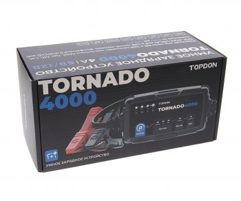 6 699 р. Устройство зарядное 6-12V 4А 150Ач (автомат) IP 65 TOPDON TOPDON t4000  с доставкой в г. Пермь. Увеличить фотографию 3
