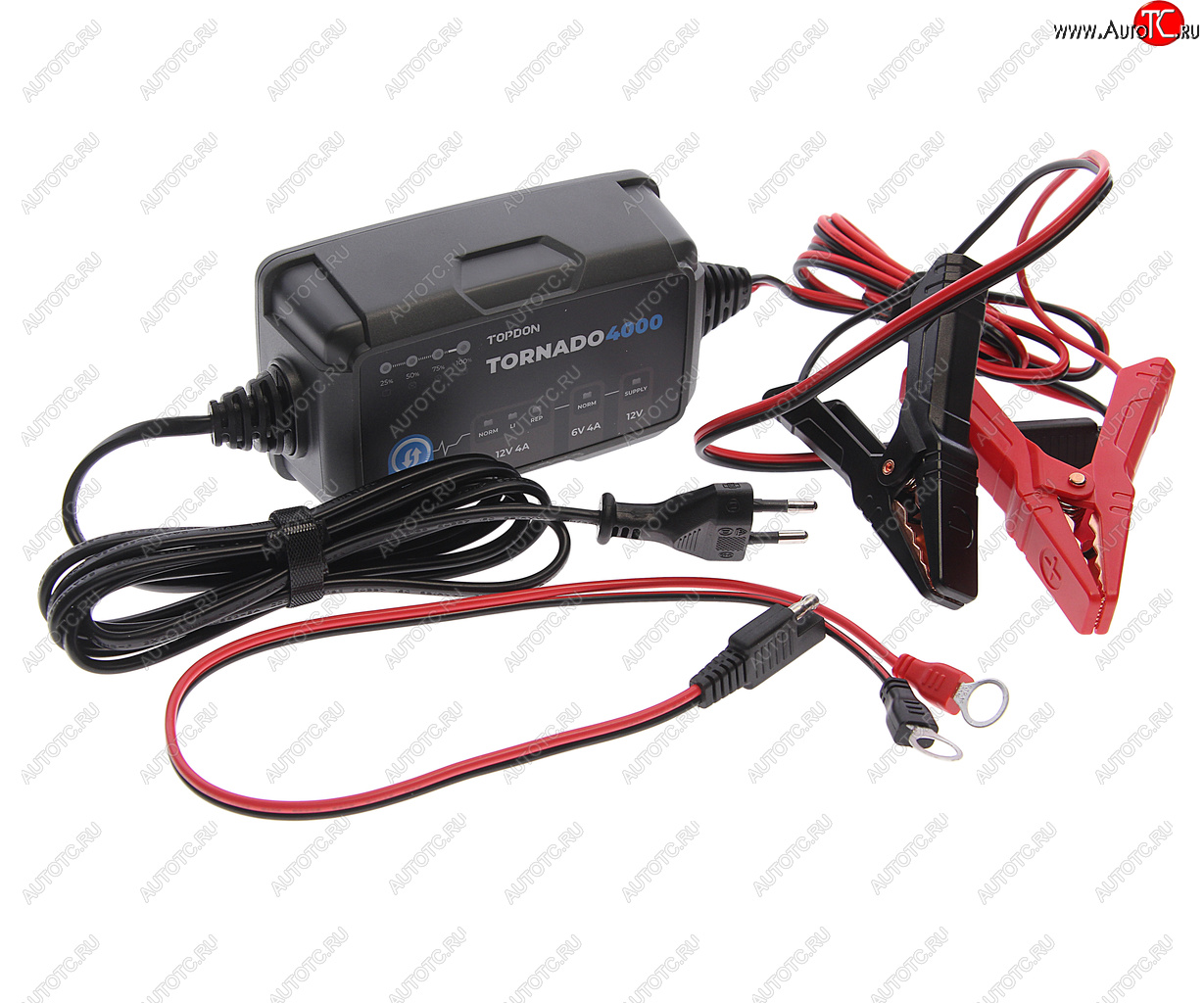 6 699 р. Устройство зарядное 6-12V 4А 150Ач (автомат) IP 65 TOPDON TOPDON t4000  с доставкой в г. Пермь