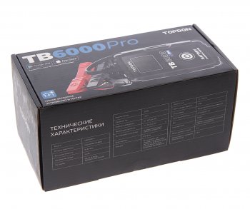 9 749 р. Устройство зарядное 6-12V 6А 240Ач (автомат) IP 65 со встроенным тестером АКБ TOPDON TOPDON tb6000pro  с доставкой в г. Пермь. Увеличить фотографию 3