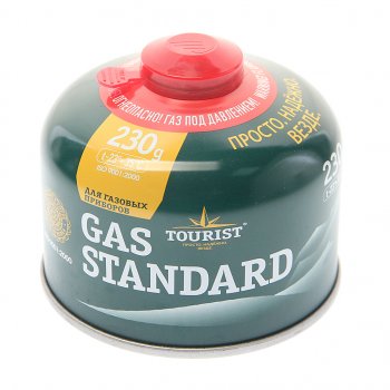 Газ бутан 230г резьбовой (всесезонный) Standard TOURIST TOURIST tbr-230