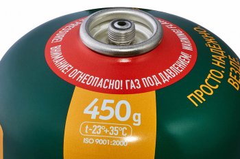 589 р. Газ бутан 450г резьбовой (всесезонный) Standard TOURIST TOURIST tbr-450  с доставкой в г. Пермь. Увеличить фотографию 2