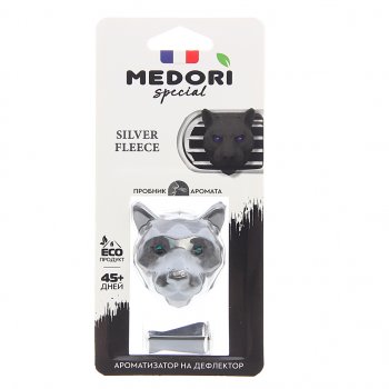 Ароматизатор на дефлектор керамика ПАНТЕРА 3D Silver Fleece (Nasomatto-Black Afgano) 36г MEDORI MEDORI tc-2037
