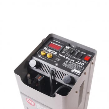13 399 р. Устройство пуско-зарядное 12-24V30-300Ач200А передвижное QUATTRO ELEMENTI QUATTRO ELEMENTI tech boost 220  с доставкой в г. Пермь. Увеличить фотографию 2