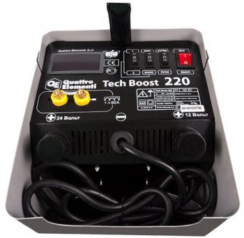 13 399 р. Устройство пуско-зарядное 12-24V30-300Ач200А передвижное QUATTRO ELEMENTI QUATTRO ELEMENTI tech boost 220  с доставкой в г. Пермь. Увеличить фотографию 7