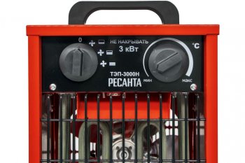 4 899 р. Пушка тепловая 3.0кВт 300куб.мч электрическая РЕСАНТА РЕСАНТА тэп-3000н (компактная)  с доставкой в г. Пермь. Увеличить фотографию 6