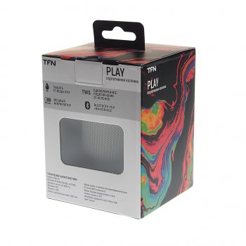 1 699 р. Колонка беспроводная bluetooth Play TFN TFN tfn-bs04-01gr  с доставкой в г. Пермь. Увеличить фотографию 3
