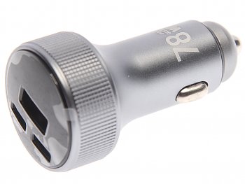 1 099 р. Устройство зарядное в прикуриватель 3USB 12V TFN TFN tfn-cc-acc-78w-gr  с доставкой в г. Пермь. Увеличить фотографию 1
