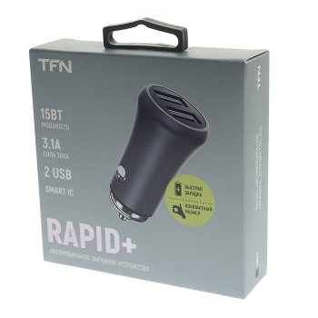 499 р. Устройство зарядное в прикуриватель 2USB 12V TFN TFN tfn-ccrpd02  с доставкой в г. Пермь. Увеличить фотографию 3