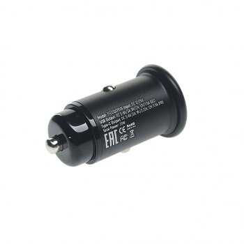 569 р. Устройство зарядное в прикуриватель 1USB + 1 Type C 12V TFN TFN tfn-ccrpd18w03  с доставкой в г. Пермь. Увеличить фотографию 2