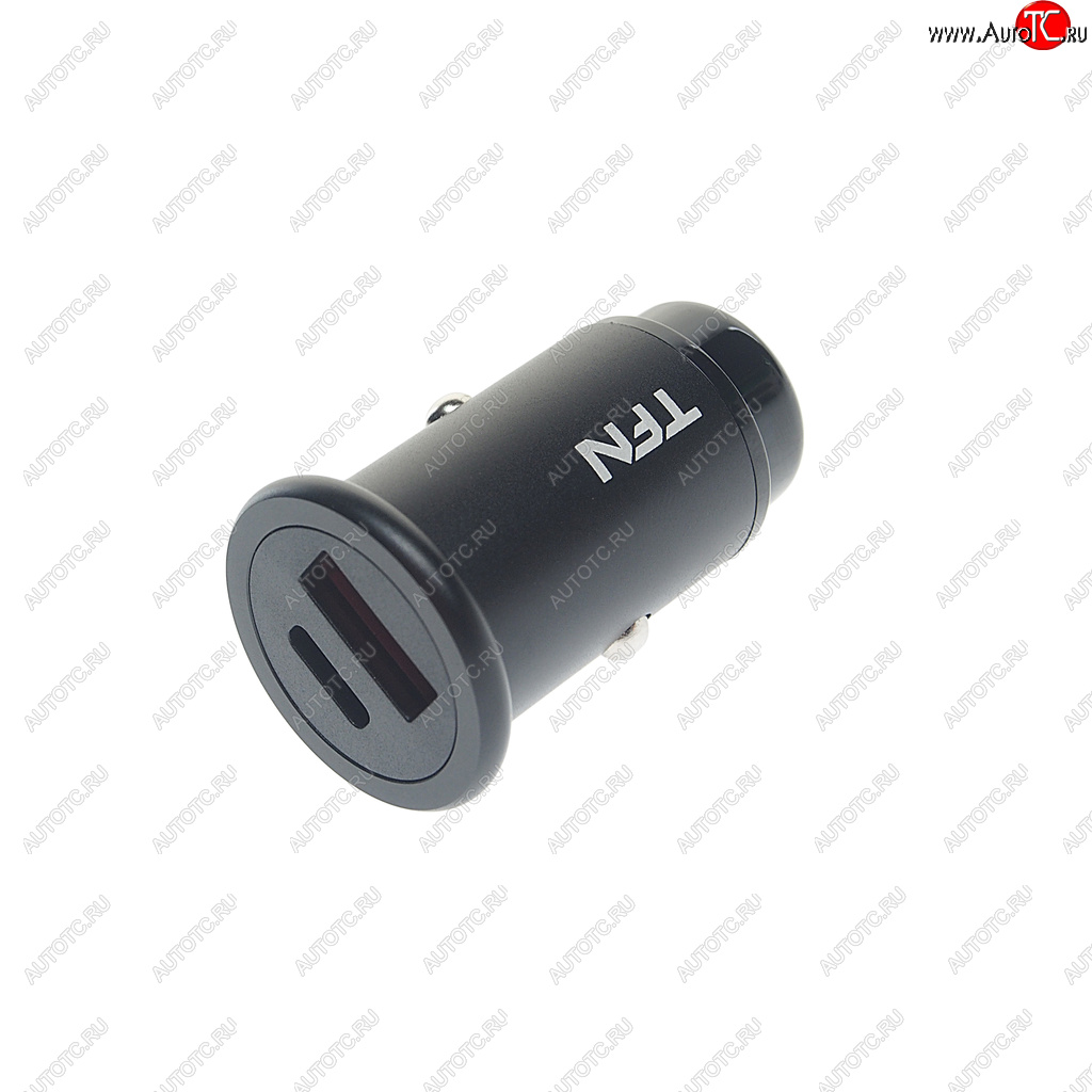 569 р. Устройство зарядное в прикуриватель 1USB + 1 Type C 12V TFN TFN tfn-ccrpd18w03  с доставкой в г. Пермь